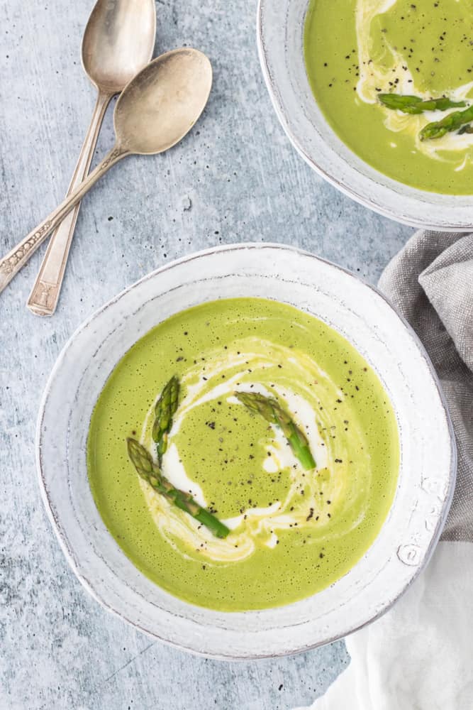 Image for Simple Vegan Cream of Asparagus Soup