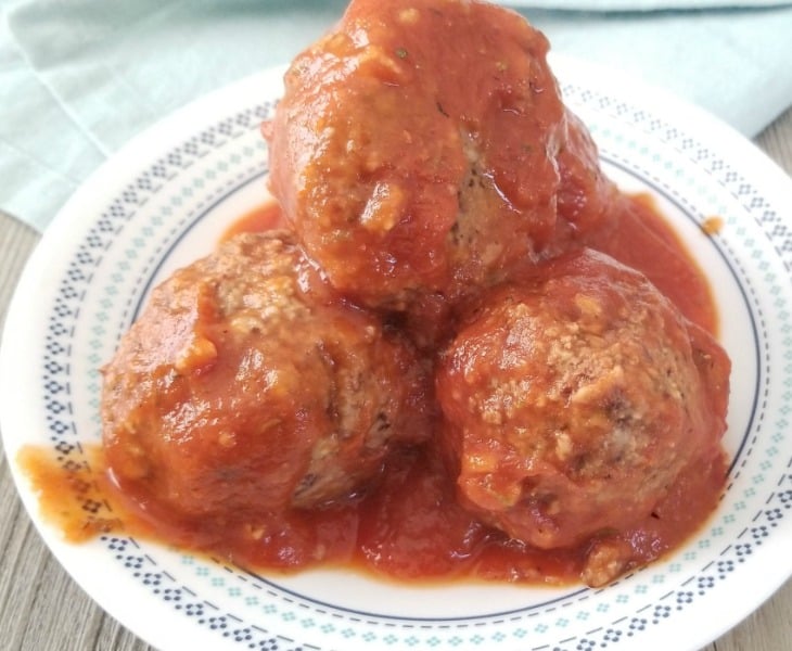 Vegan Meatballs (Beanballs) + Marinara Sauce (OF, GF)