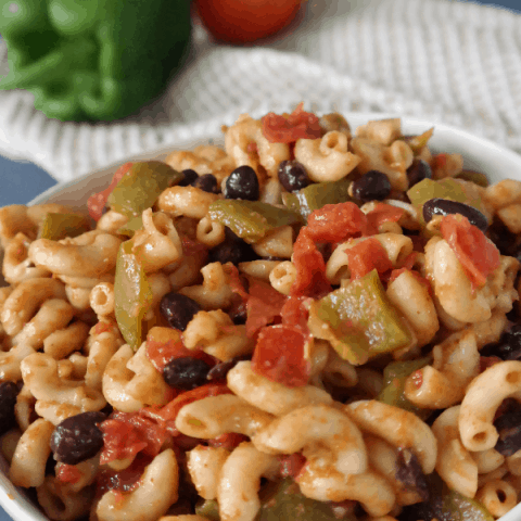 One Pot Taco Elbow Pasta (vegan, oil free)