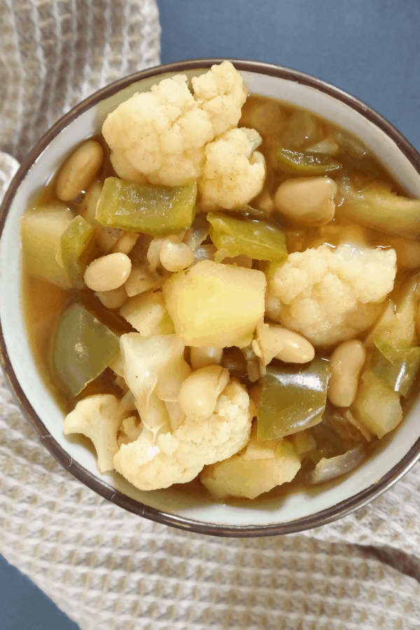 healthy vegan cauliflower potato stew