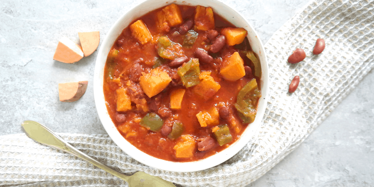 Easy Vegan Sweet Potato Chili 