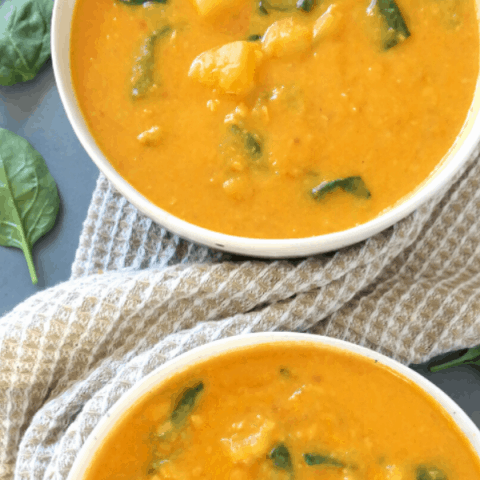 One Pot Creamy Coconut Potato Stew (vegan, gluten free, 21 day fix)