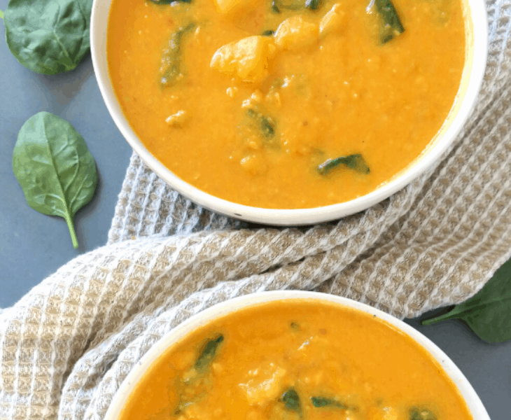 One Pot Creamy Coconut Potato Stew (vegan, gluten free, 21 day fix)