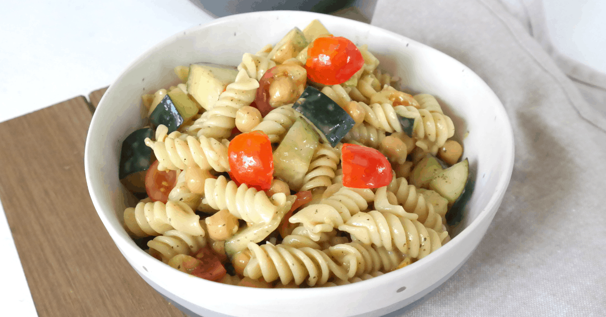 Vegan Caprese Pasta Salad Recipe