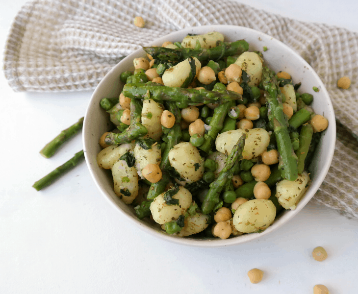 Italian Asparagus Spinach Gnocchi Recipe (vegan)