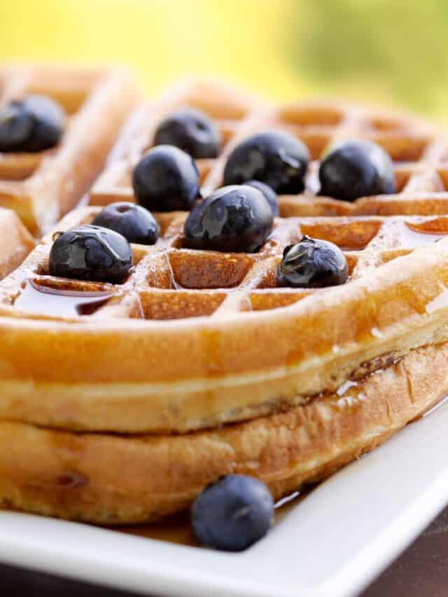 3 Ingredients Vegan Waffles
