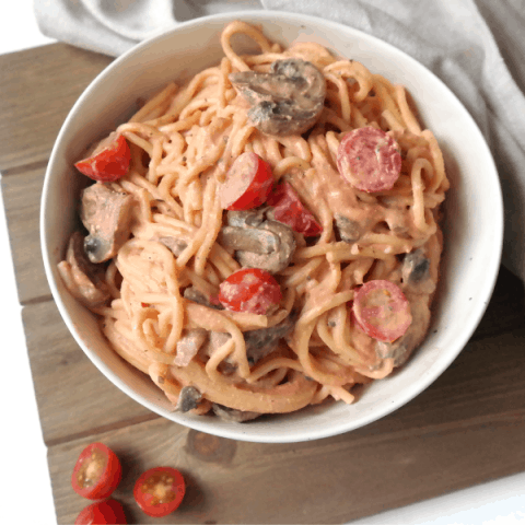 Tofu Spaghetti Recipe with Tomato