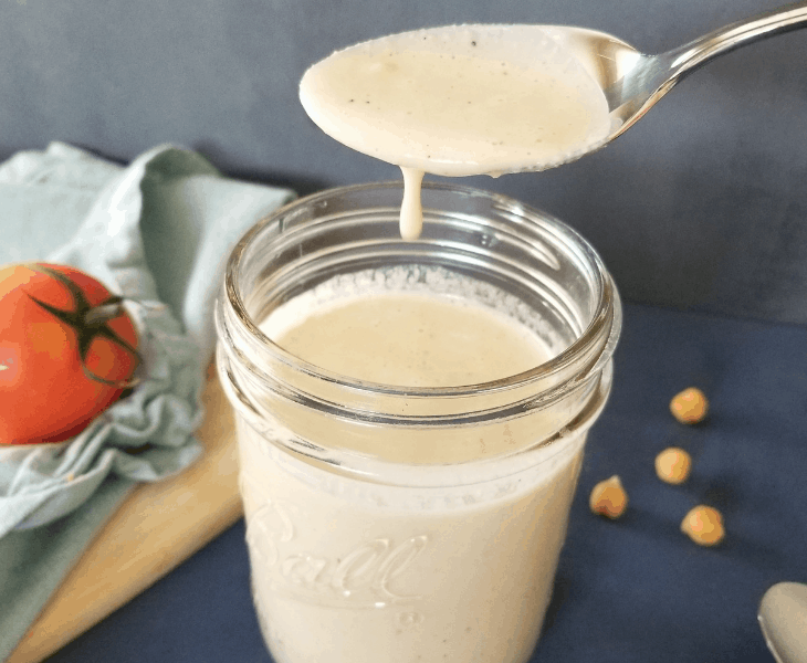 Easy Vegan Caesar Salad Dressing (oil free)