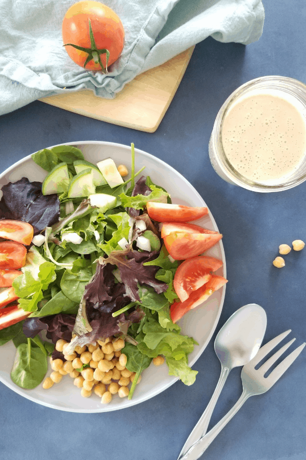 vegan and oil free caesar salad dressing