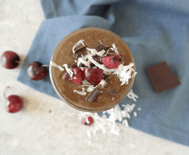 Healthy Vegan Black Forest Smoothie
