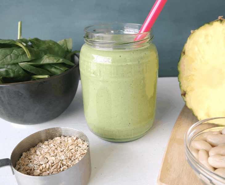 Filling Vegan Pineapple Banana Smoothie