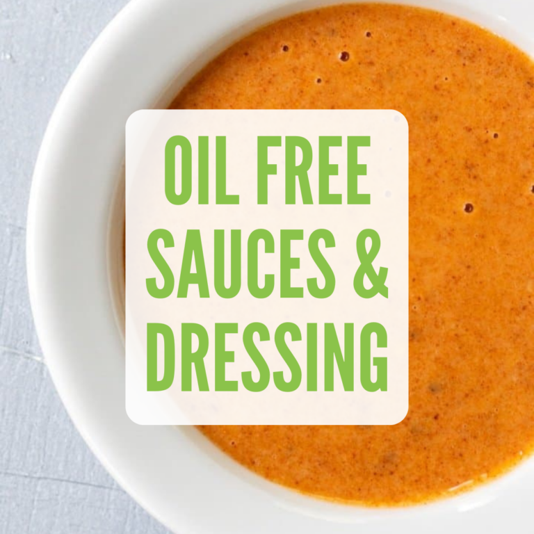 sauces and dressings vegan oil free