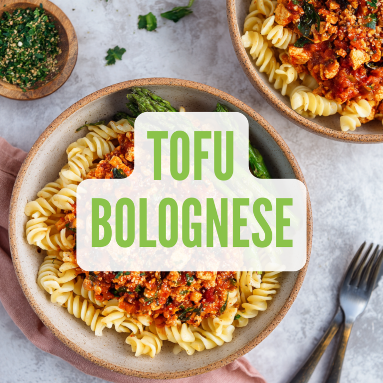30-Minute Vegan Tofu Bolognese for Busy Nights