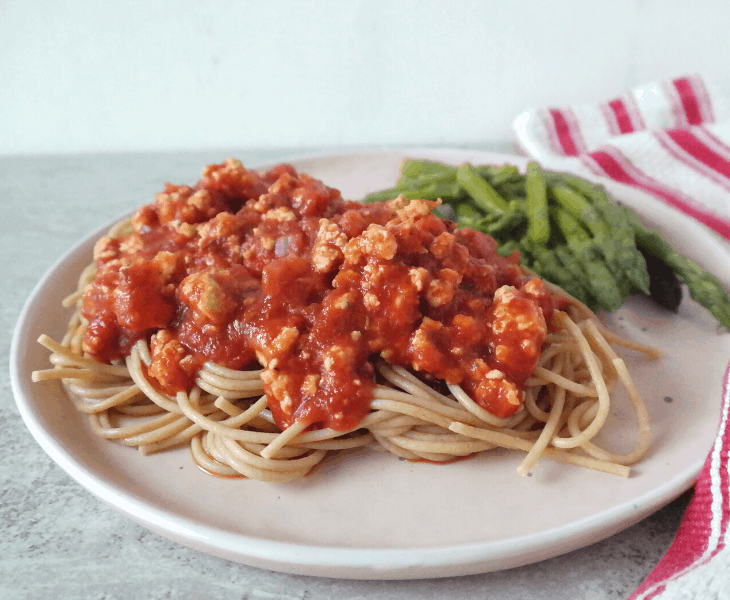 Easy Vegan Tofu Bolognese {30 Minutes, 30 g Protein}