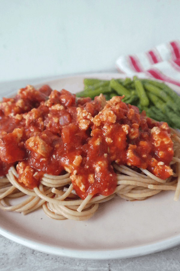 easy vegan tofu bolognese recipe