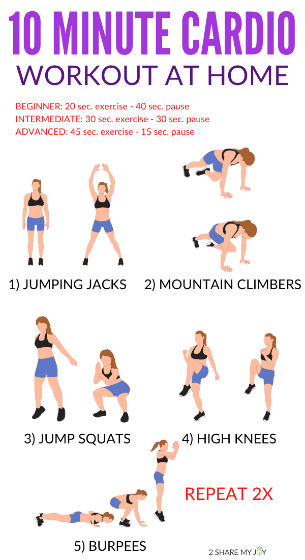 Cardio Workouts at Home: 10 Exercises to Do Today