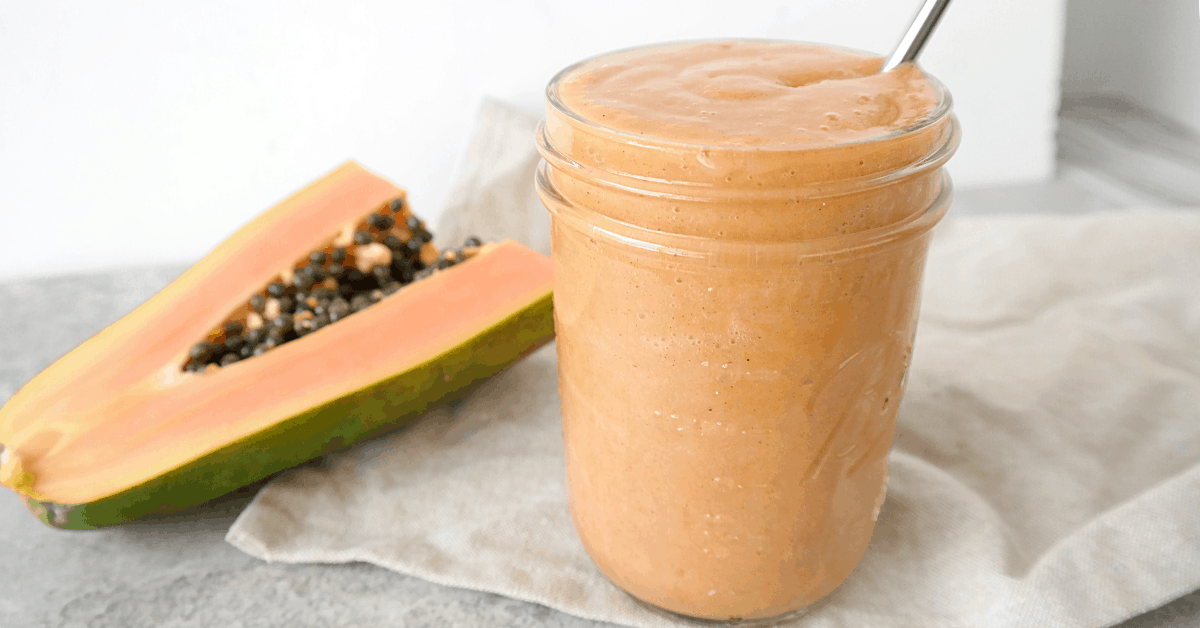 Easy Papaya Smoothie Vegan 2sharemyjoy Com 