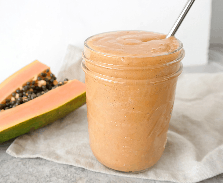 Easy Papaya Smoothie (vegan)