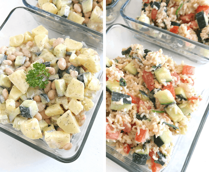 Salad Meal Prep {3 Filling Lunch Ideas}