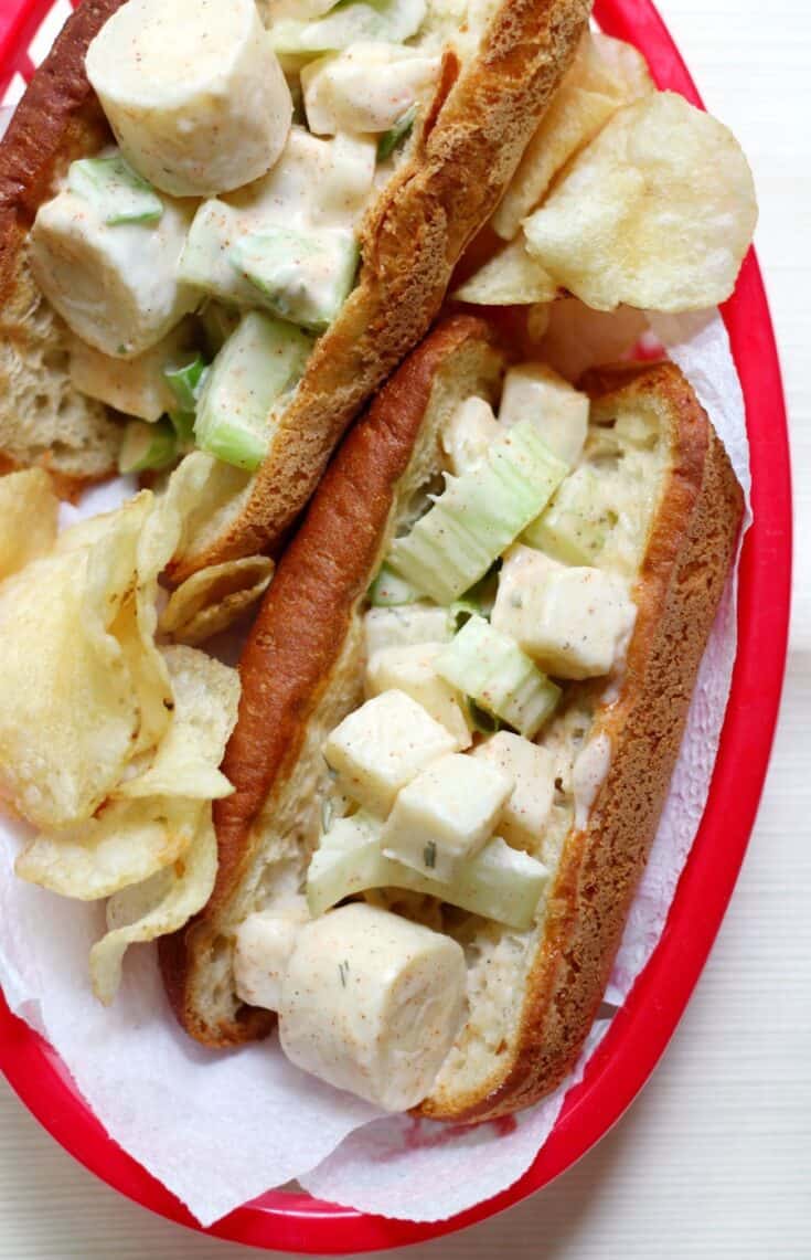 Image for Easy Vegan Maine Lobster Rolls (Gluten-Free, Allergy-Free)