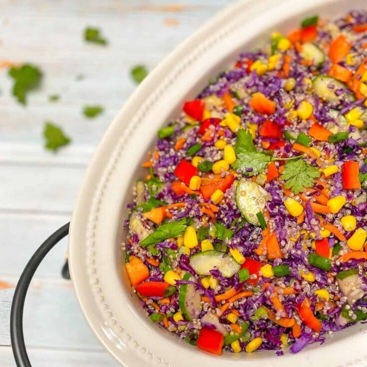 Image for Cabbage Quinoa Salad w/ Oil Free Dressing