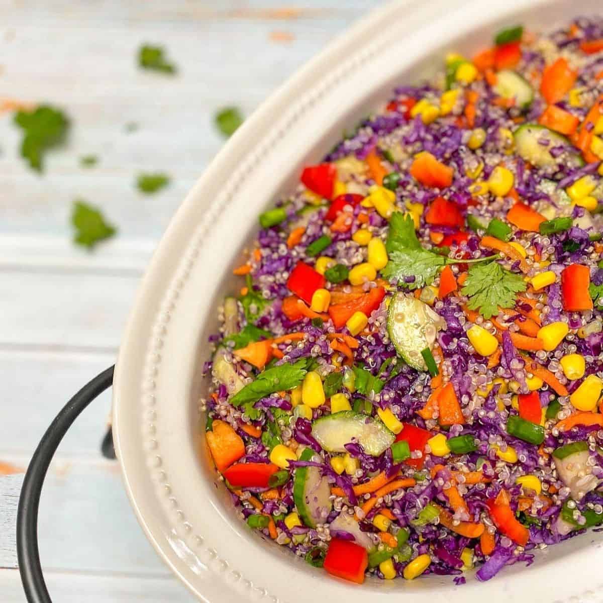 Image for Cabbage Quinoa Salad w/ Oil Free Dressing