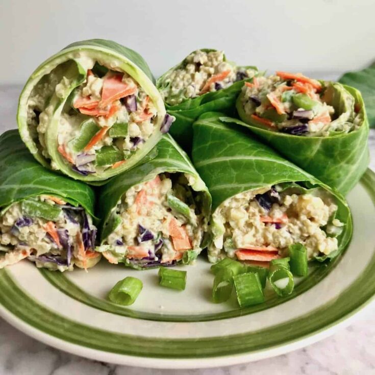 Image for Collard Green Wraps With Quinoa and Chickpea Filling