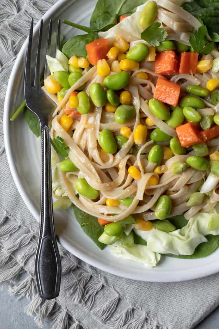 Image for Ginger-Miso Noodle Salad (Oil-Free)