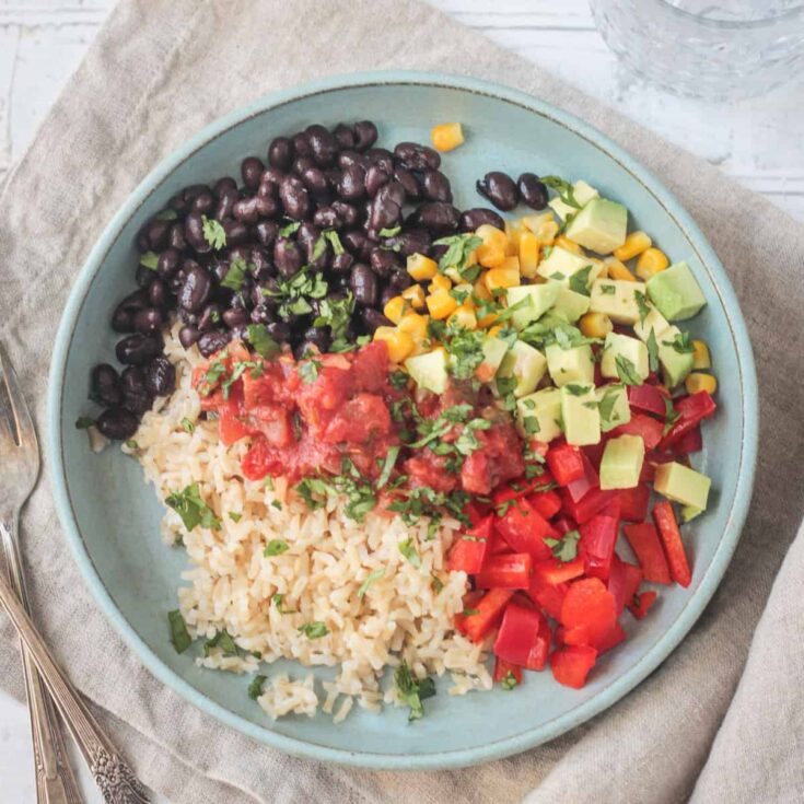 Image for Super Simple Vegan Burrito Bowl ~ Veggie Inspired
