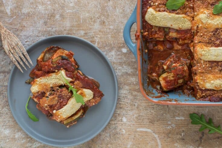 Image for How to Make Vegan Tomato Zucchini Casserole with Mozzarella