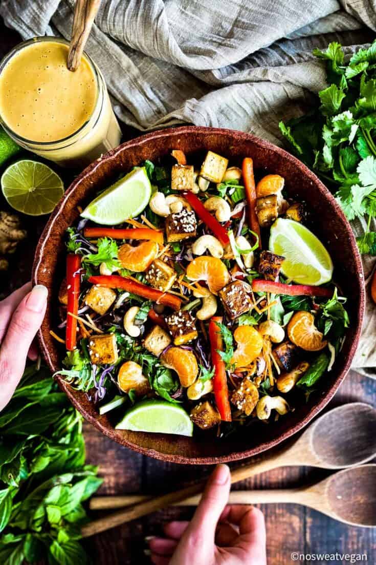 Image for Thai Salad with Sesame-Crusted Tofu