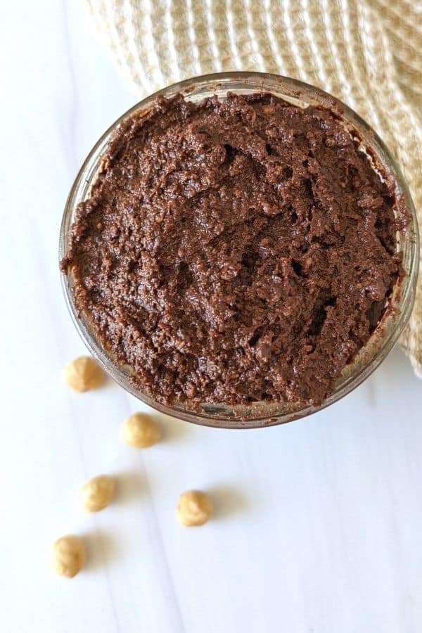 4 ingredient simple homemade vegan nutella recipe