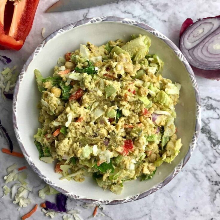 Image for Healthy Vegan Chickpea Salad (No Mayo)