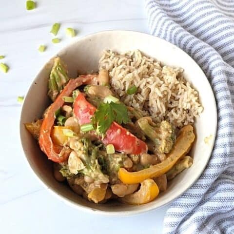 Peanut Sauce Stir Fry Vegetables