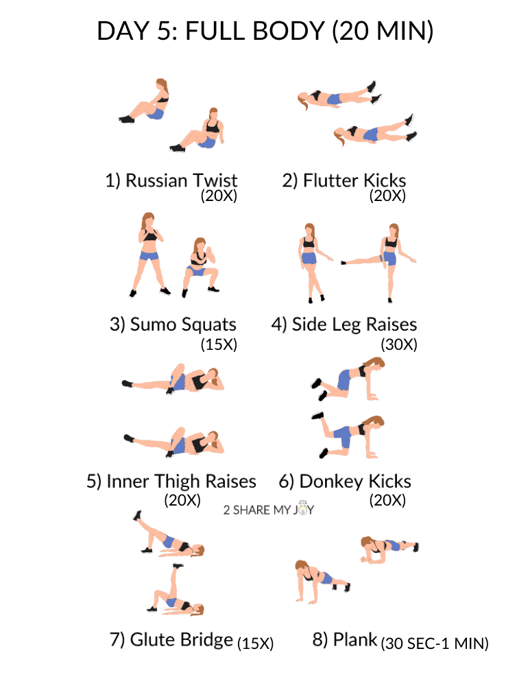 full body routine for the 5 day home workout routine