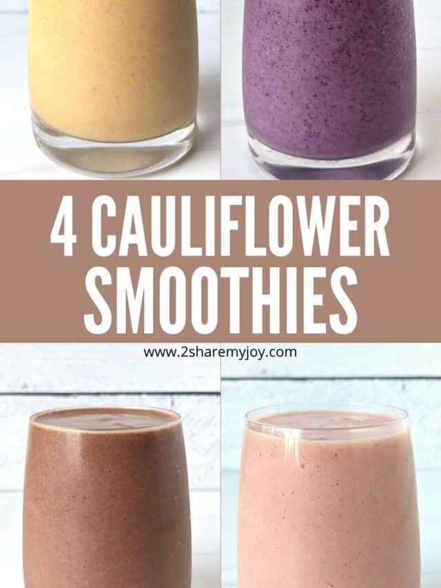 Healthy Vegan Cauliflower Smoothies