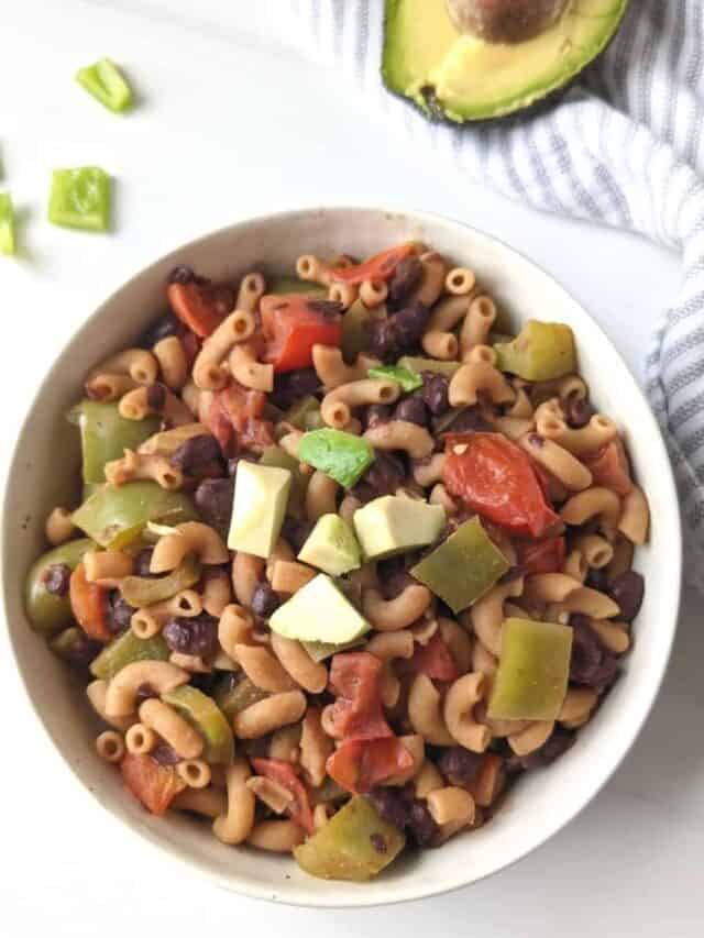 Easy vegan taco pasta recipe