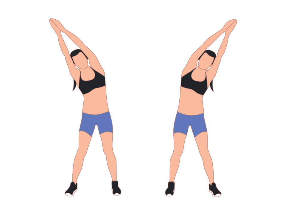 Side bends increase the flexibility in your abs and back and improve posture.