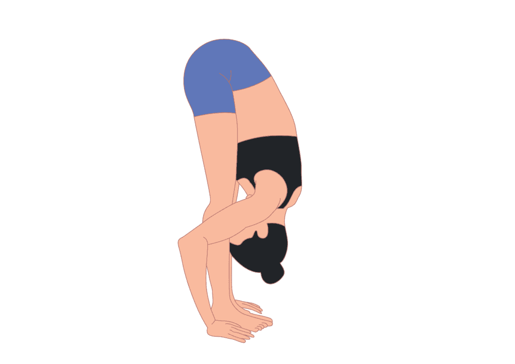 Uttanasana relives tension from the spine and upper back as well as the neck. It improves posture and hip flexibility.