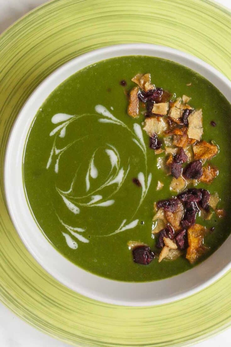 Image for The Easiest Cream of Spinach Soup (Vegan)