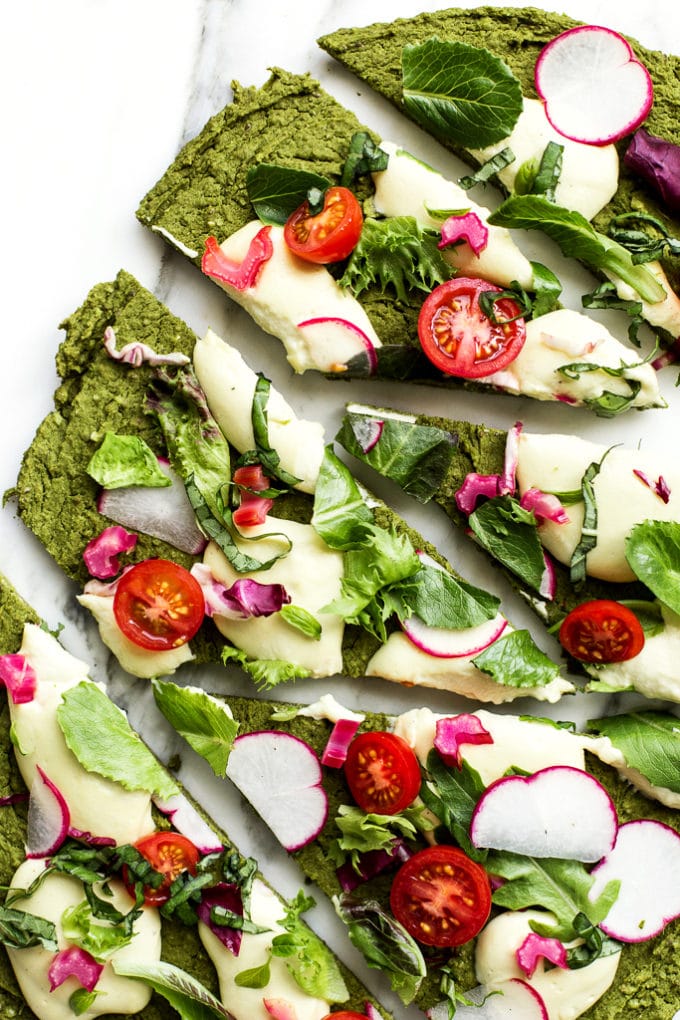 Image for Green Split Pea & Spinach Pizza Crust | Vegan & Gluten-Free