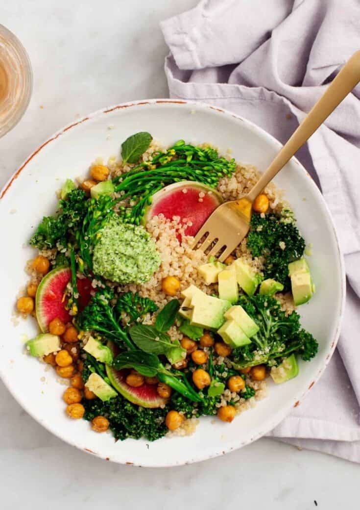 Image for Broccoli Pesto Quinoa Salad