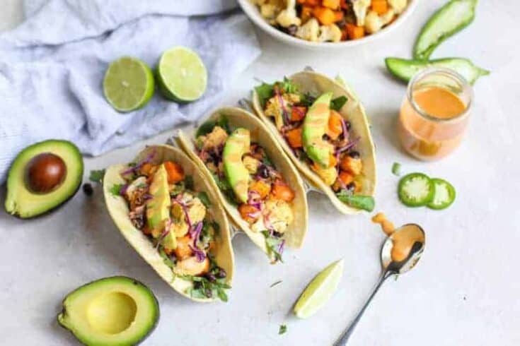 Image for Vegan Cauliflower Sweet Potato Tacos