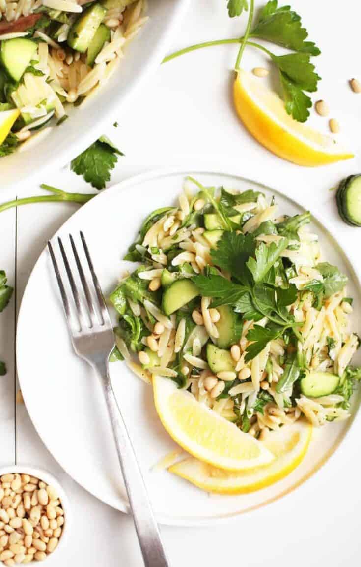 Image for Cucumber Lemon Orzo Salad {Vegan}