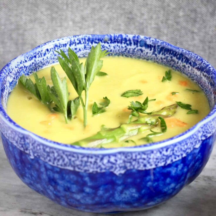 Image for Vegan Cream of Asparagus Soup (GF)