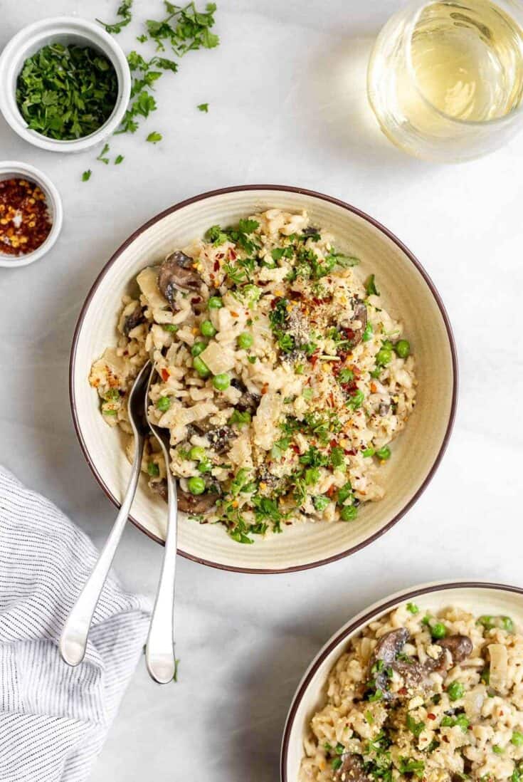 Image for Vegan Mushroom and Pea Risotto