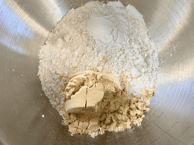 combine powder ingredients for pancake