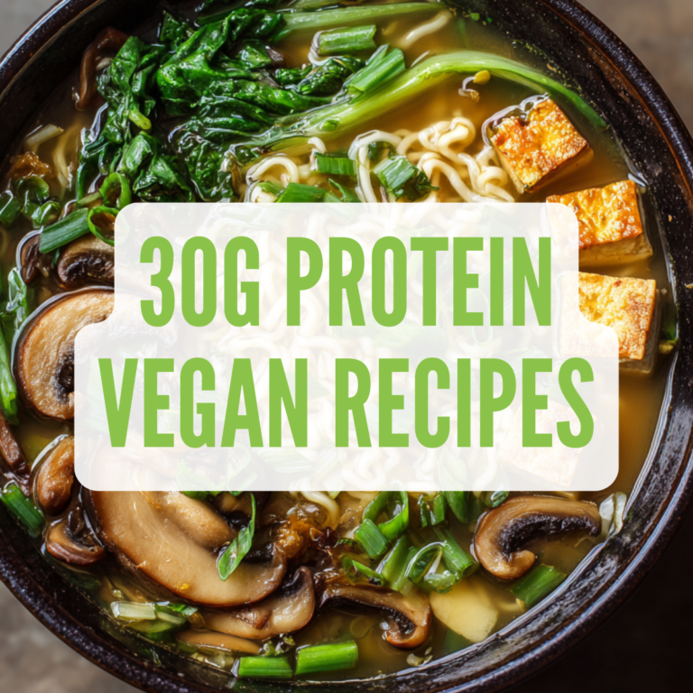 30 g protein vegan recipes