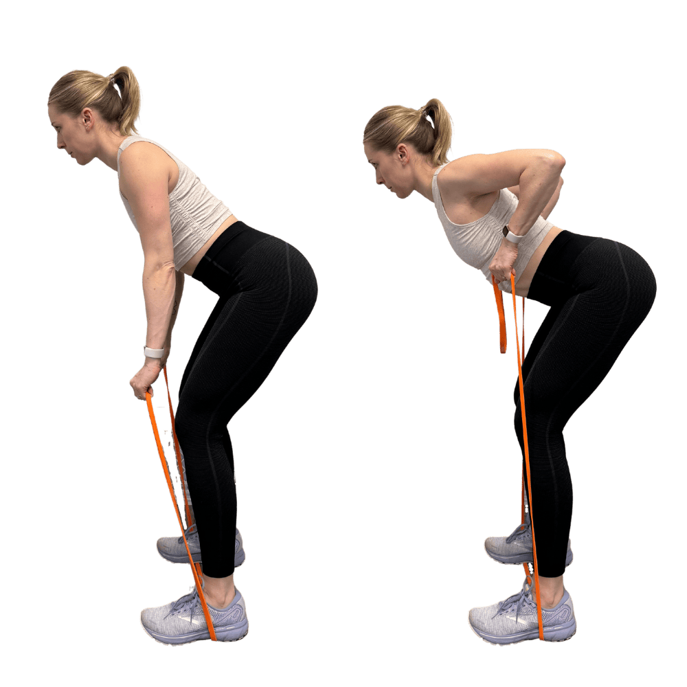 Bent over Row resistance band