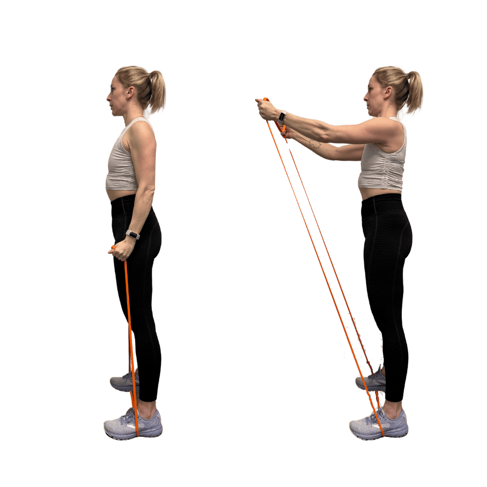  Resistance Band Front Raises